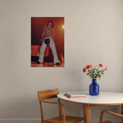 Troye Sivan Performance Photo Print Hollywood Celebrity Poster Shirtless Handsome Man Wall Art Hot Male Aesthetic Decor for Bedroom Living Room