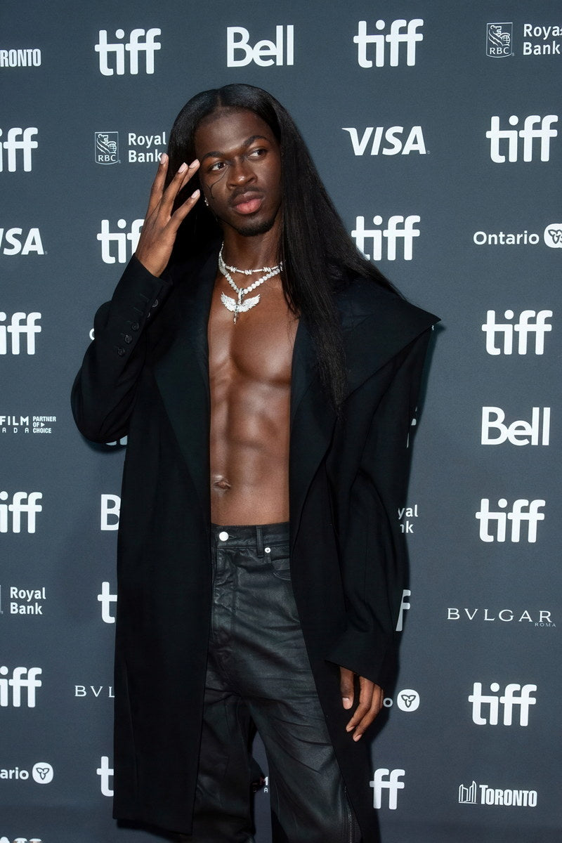 Lil Nas X Stylish Photo Print Hollywood Celebrity Poster Shirtless Handsome Man Wall Art Hot Male Model Aesthetic Decor for Bedroom Living Space - xonomax