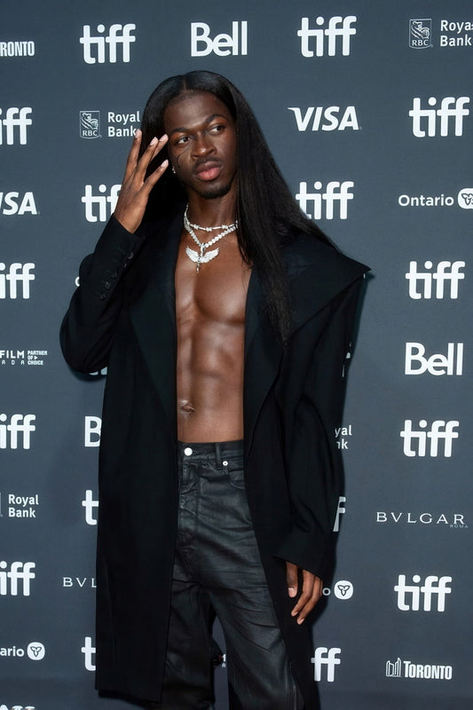 Lil Nas X Stylish Photo Print Hollywood Celebrity Poster Shirtless Handsome Man Wall Art Hot Male Model Aesthetic Decor for Bedroom Living Space - xonomax
