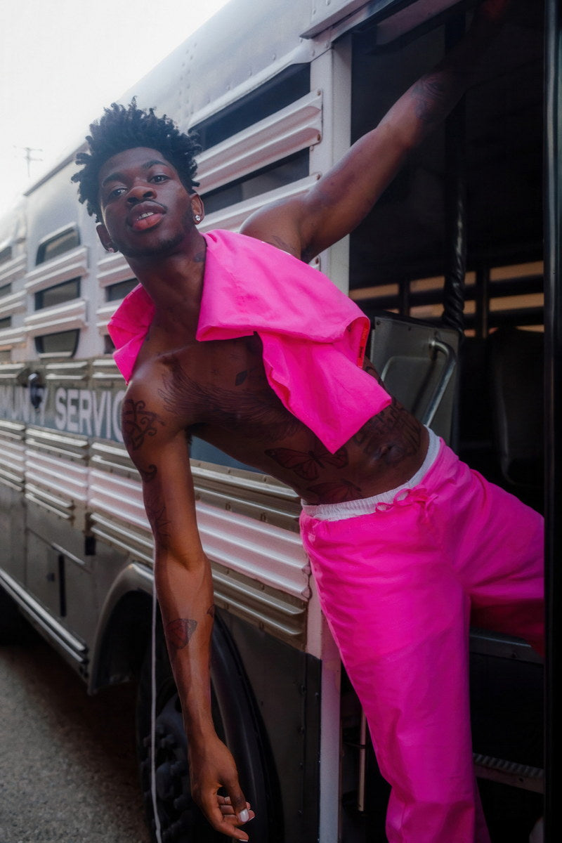Lil Nas X Bold Fashion Photo Print Hollywood Celebrity Poster Handsome Black Man Wall Art Hot Male Model Aesthetic Decor for Bedroom Living Room - xonomax