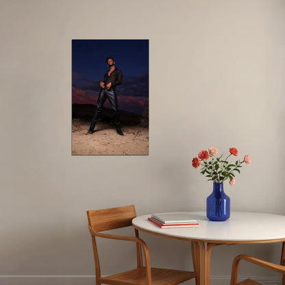 Lil Nas X Stylish Photo Print Hollywood Celebrity Poster Handsome Black Man Wall Art Hot Male Model Aesthetic Decor for Bedroom Living Room - xonomax