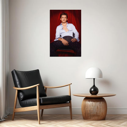 Tom Holland Stylish Photo Print Hollywood Celebrity Poster Handsome Man Wall Art Hot Male Model Aesthetic Decor for Bedroom Living Room