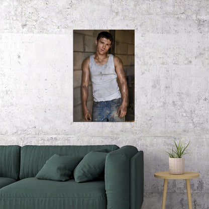 Tom Holland Gritty Movie Scene Photo Print Hollywood Celebrity Poster Handsome Man Wall Art Hot Male Aesthetic Decor for Bedroom Living Space