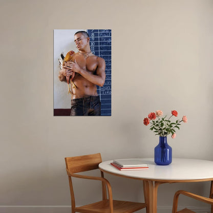 Channing Tatum Shirtless Photo Print Hollywood Celebrity Poster Handsome Man Wall Art Hot Male Model Aesthetic Decor for Bedroom Living Room - xonomax