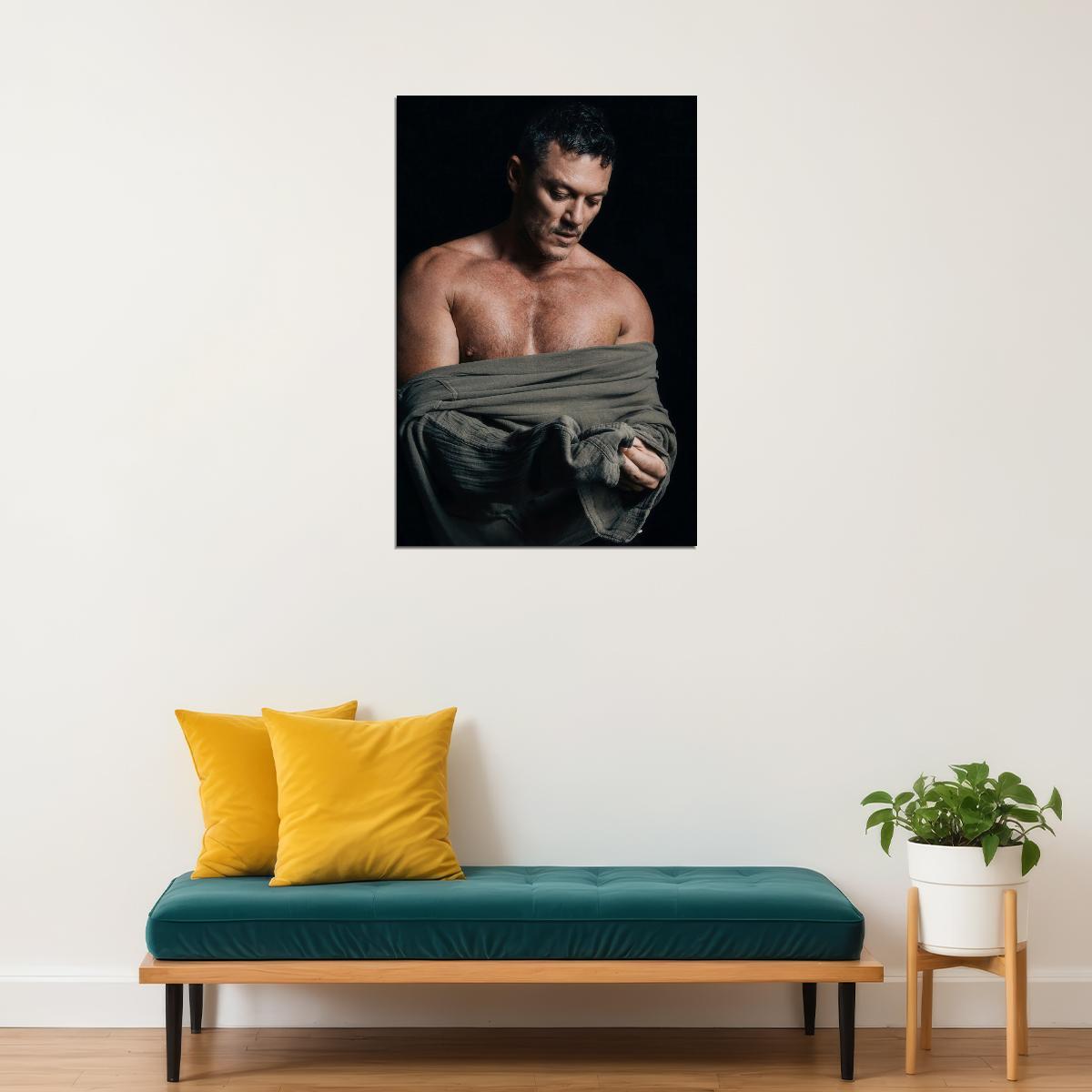 Luke Evans Sexy Photo Print Gay Icon Hollywood Celebrity Poster Shirtless Handsome Man Wall Art Hot Male Aesthetic Decor for Bedroom Living Room - xonomax