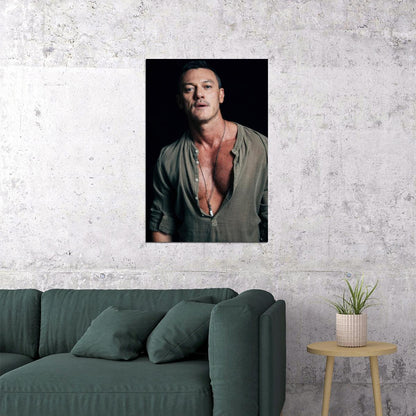 Luke Evans Fashion Portrait Photo Print Gay Icon Hollywood Celebrity Poster Handsome Man Wall Art Hot Male Model Aesthetic Decor for Bedroom Living Space - xonomax