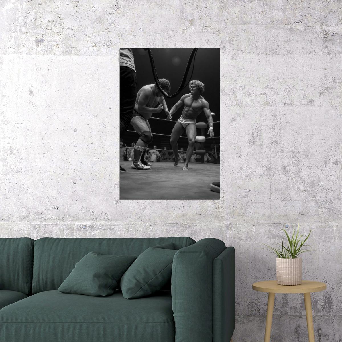 Zac Efron Black and White Movie Scene Photo Print Hollywood Celebrity Poster Shirtless Handsome Man Wall Art Hot Male Aesthetic Decor for Bedroom Living Space