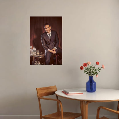 Ryan Reynolds Stylish Suit Photo Print Hollywood Celebrity Poster Handsome Man Wall Art Hot Male Model Aesthetic Decor for Bedroom Office