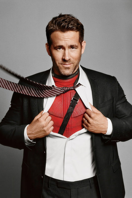 Ryan Reynolds Fashion Editorial Photo Print Hollywood Celebrity Poster Handsome Man Wall Art Hot Male Model Aesthetic Decor for Bedroom Living Room