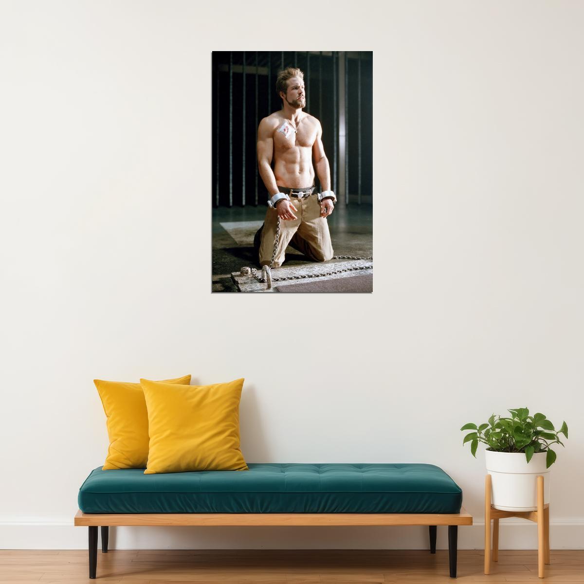 Ryan Reynolds Shirtless Photo Print Hollywood Celebrity Poster Handsome Man Wall Art Hot Male Model Aesthetic Decor for Bedroom Living Room