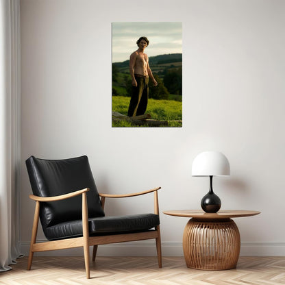 Luke Evans Shirtless Outdoors Photo Print Gay Icon Hollywood Celebrity Poster Handsome Man Wall Art Hot Male Model Aesthetic Decor for Bedroom Living Space - xonomax
