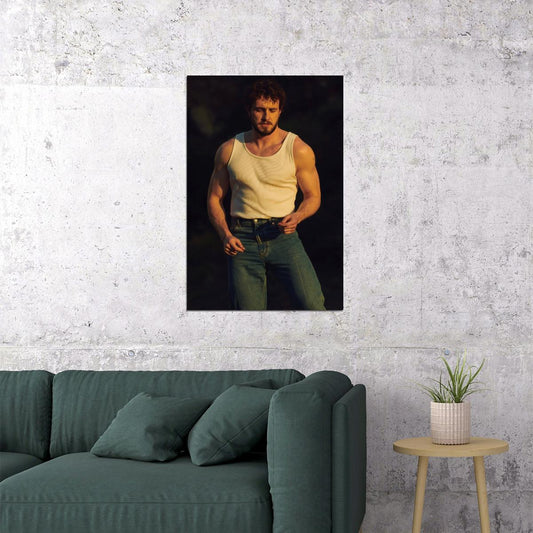 Paul Mescal Stylish Tank Top Photo Print Hollywood Celebrity Poster Handsome Man Wall Art Hot Male Model Aesthetic Decor for Bedroom Living Room - xonomax