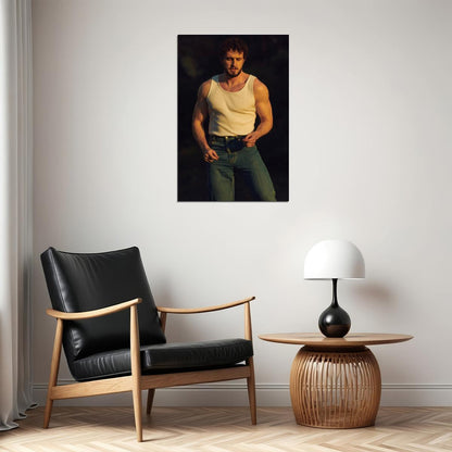 Paul Mescal Stylish Tank Top Photo Print Hollywood Celebrity Poster Handsome Man Wall Art Hot Male Model Aesthetic Decor for Bedroom Living Room - xonomax
