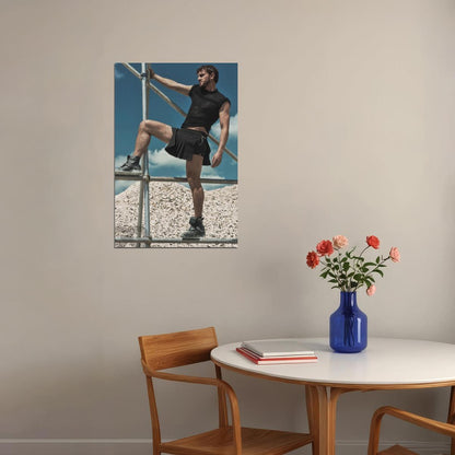 Paul Mescal Stylish Male Model Photo Print Hollywood Celebrity Poster Handsome Man Wall Art Hot Actor Aesthetic Decor for Bedroom Living Room - xonomax