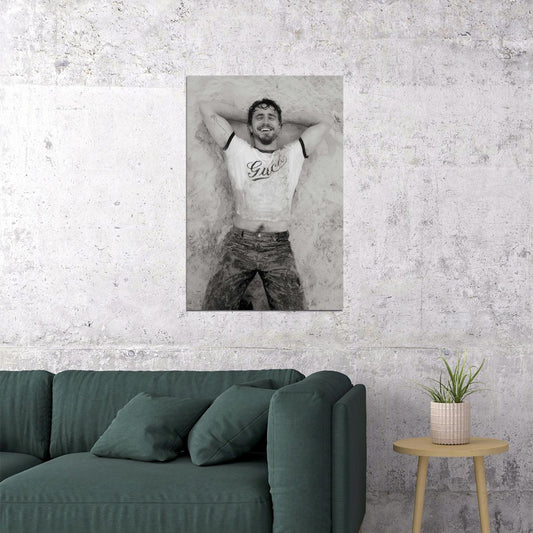 Paul Mescal Black and White Classic Photo Print Hollywood Celebrity Poster Handsome Man Wall Art Hot Male Model Aesthetic Decor for Bedroom Living Room - xonomax