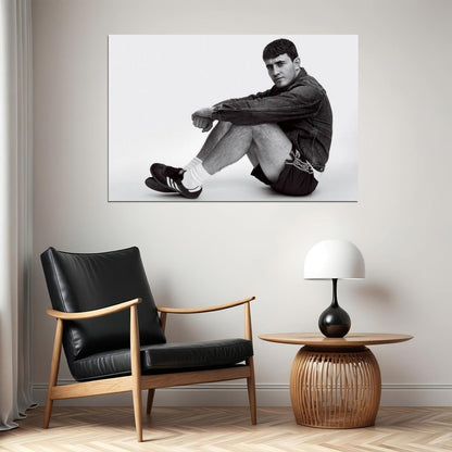 Paul Mescal Black and White Iconic Photo Print Hollywood Celebrity Poster Handsome Man Wall Art Hot Male Aesthetic Decor for Bedroom Living Space - xonomax
