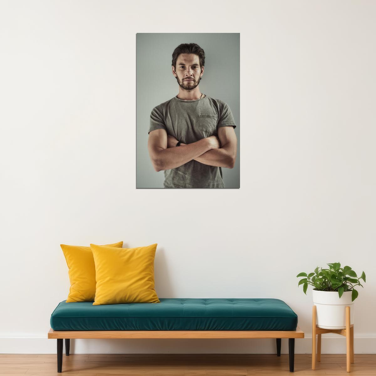 Ben Barnes Stylish Photo Print Hollywood Celebrity Poster Handsome Man Wall Art Hot Male Model Aesthetic Decor for Bedroom Living Room - xonomax