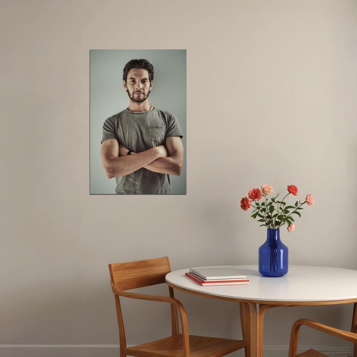 Ben Barnes Stylish Photo Print Hollywood Celebrity Poster Handsome Man Wall Art Hot Male Model Aesthetic Decor for Bedroom Living Room - xonomax