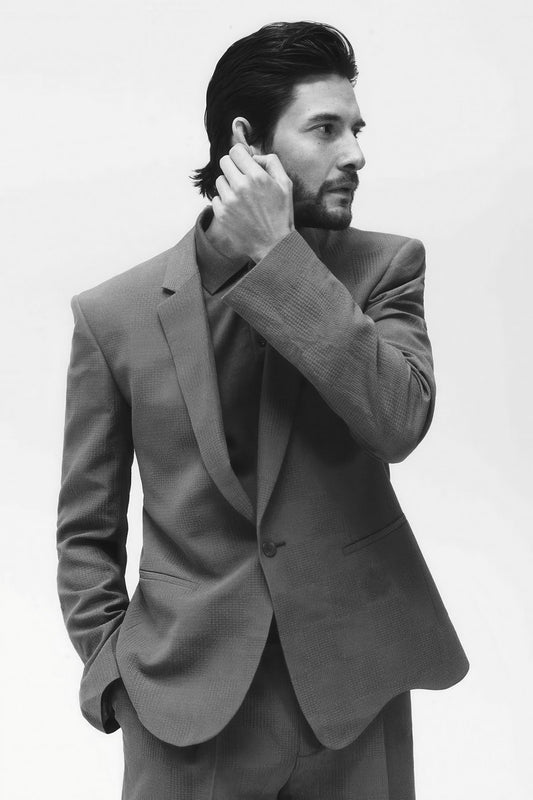 Ben Barnes Classic Black and White Suit Photo Print Hollywood Celebrity Poster Handsome Man Wall Art Hot Male Aesthetic Decor for Bedroom Living Room - xonomax