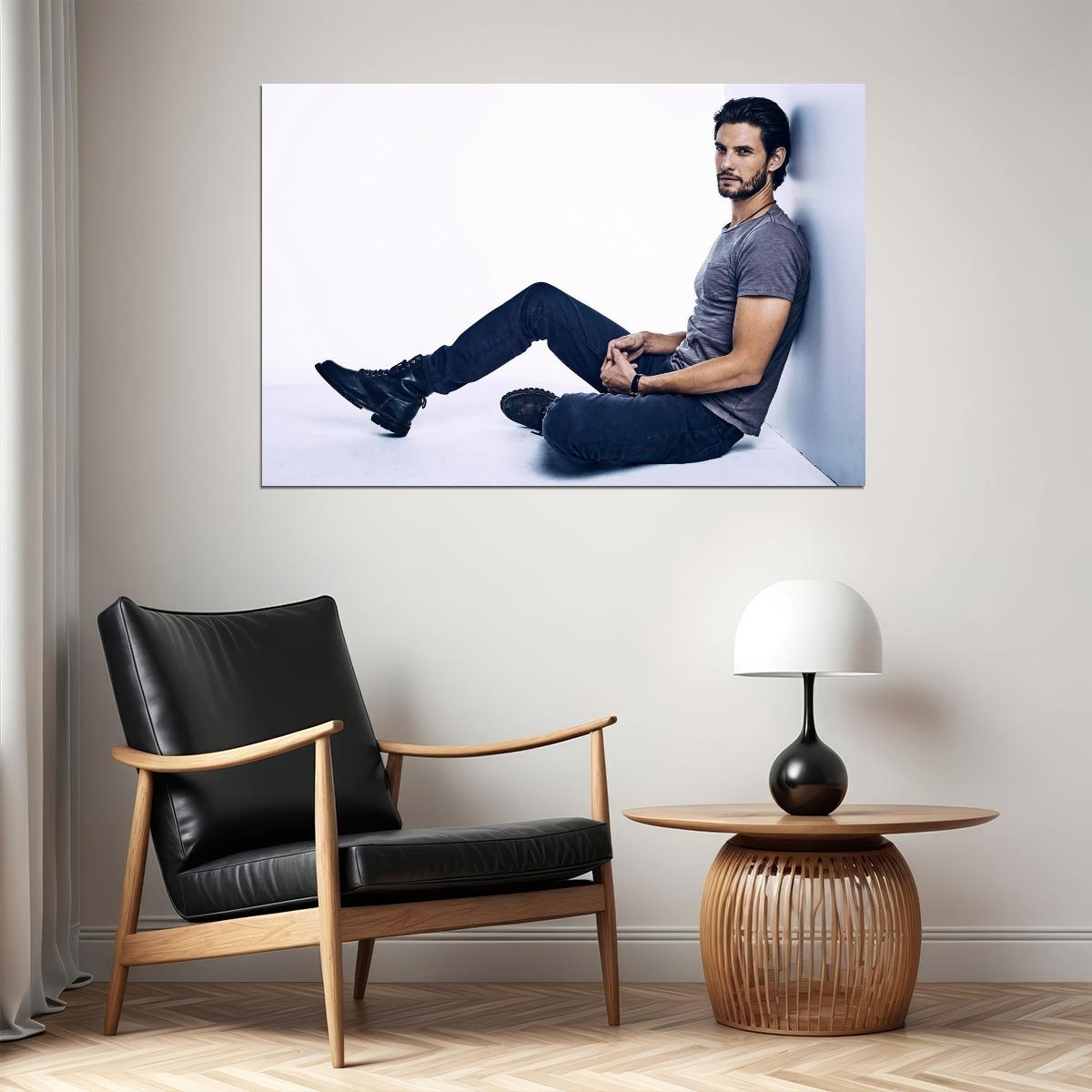 Ben Barnes Casual Modern Photo Print Hollywood Celebrity Poster Handsome Man Wall Art Hot Male Model Aesthetic Decor for Bedroom Living Space - xonomax