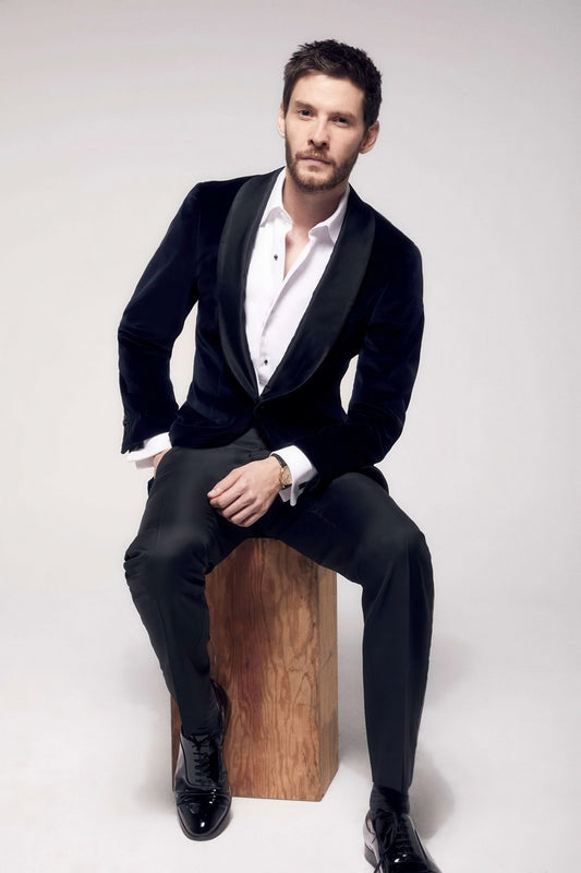 Ben Barnes Elegant Suit Portrait Photo Print Hollywood Celebrity Poster Handsome Man Wall Art Hot Male Aesthetic Decor for Bedroom Office - xonomax