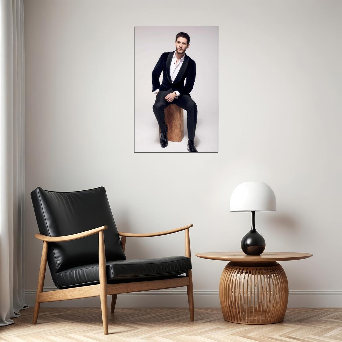 Ben Barnes Elegant Suit Portrait Photo Print Hollywood Celebrity Poster Handsome Man Wall Art Hot Male Aesthetic Decor for Bedroom Office - xonomax