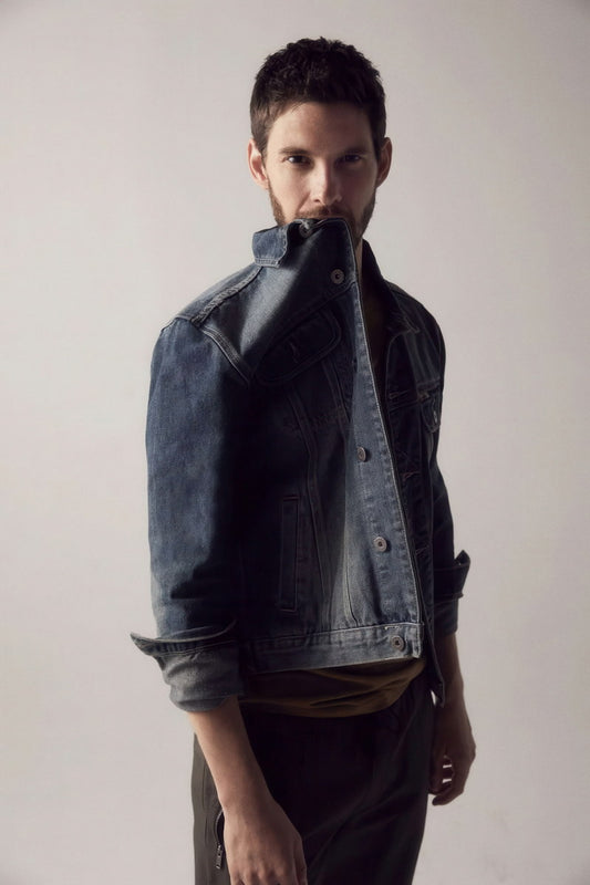 Ben Barnes Denim Jacket Fashion Photo Print Hollywood Celebrity Poster Handsome Man Wall Art Hot Male Model Aesthetic Decor for Bedroom Living Room - xonomax