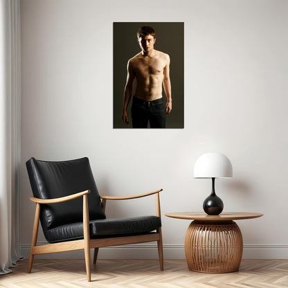 Daniel Radcliffe Shirtless Movie Star Photo Print Hollywood Celebrity Poster Handsome Man Wall Art Hot Male Aesthetic Decor for Bedroom Living Room - xonomax