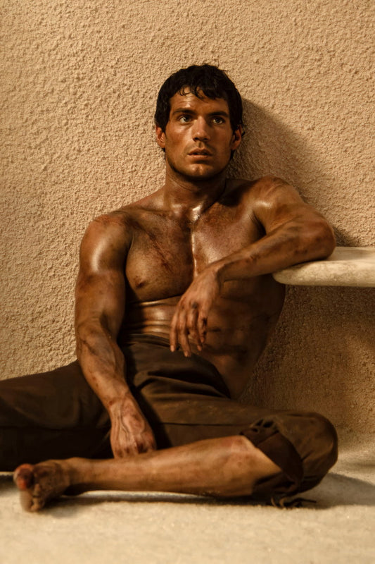 Henry Cavill Shirtless Movie Scene Photo Print Hollywood Celebrity Poster Handsome Man Wall Art Hot Male Aesthetic Decor for Bedroom Living Space - xonomax