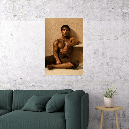 Henry Cavill Shirtless Movie Scene Photo Print Hollywood Celebrity Poster Handsome Man Wall Art Hot Male Aesthetic Decor for Bedroom Living Space - xonomax