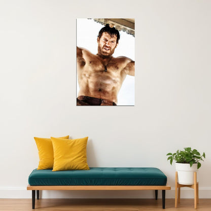 Henry Cavill Shirtless Heroic Photo Print Hollywood Celebrity Poster Handsome Man Wall Art Hot Male Aesthetic Decor for Bedroom Living Space - xonomax