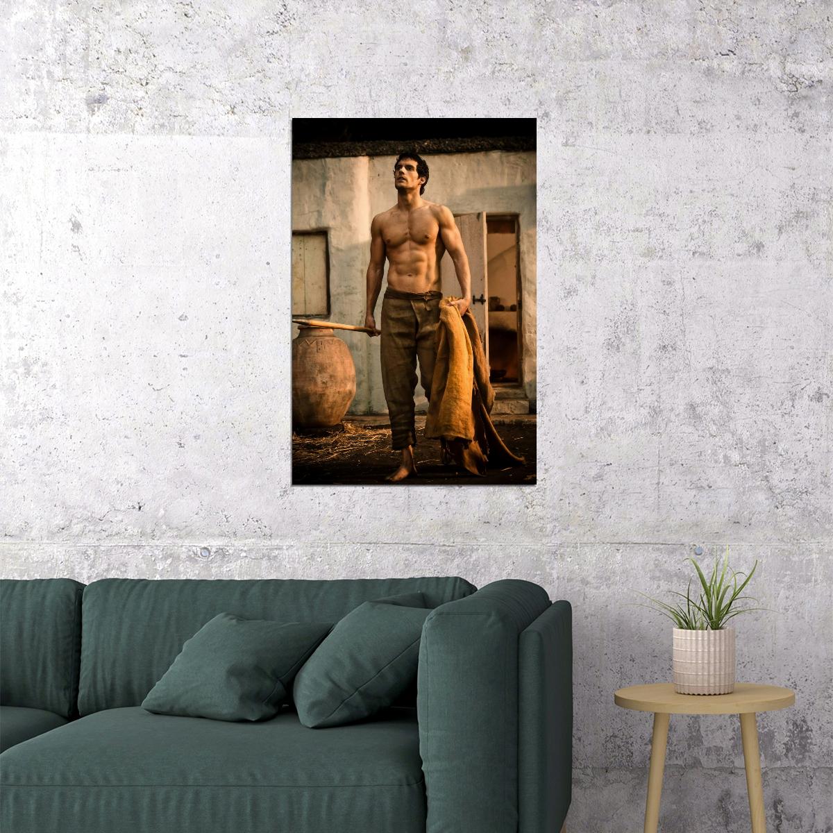Henry Cavill Warrior Shirtless Movie Poster Hollywood Celebrity Print Handsome Man Wall Art Hot Male Aesthetic Decor for Bedroom Living Room - xonomax
