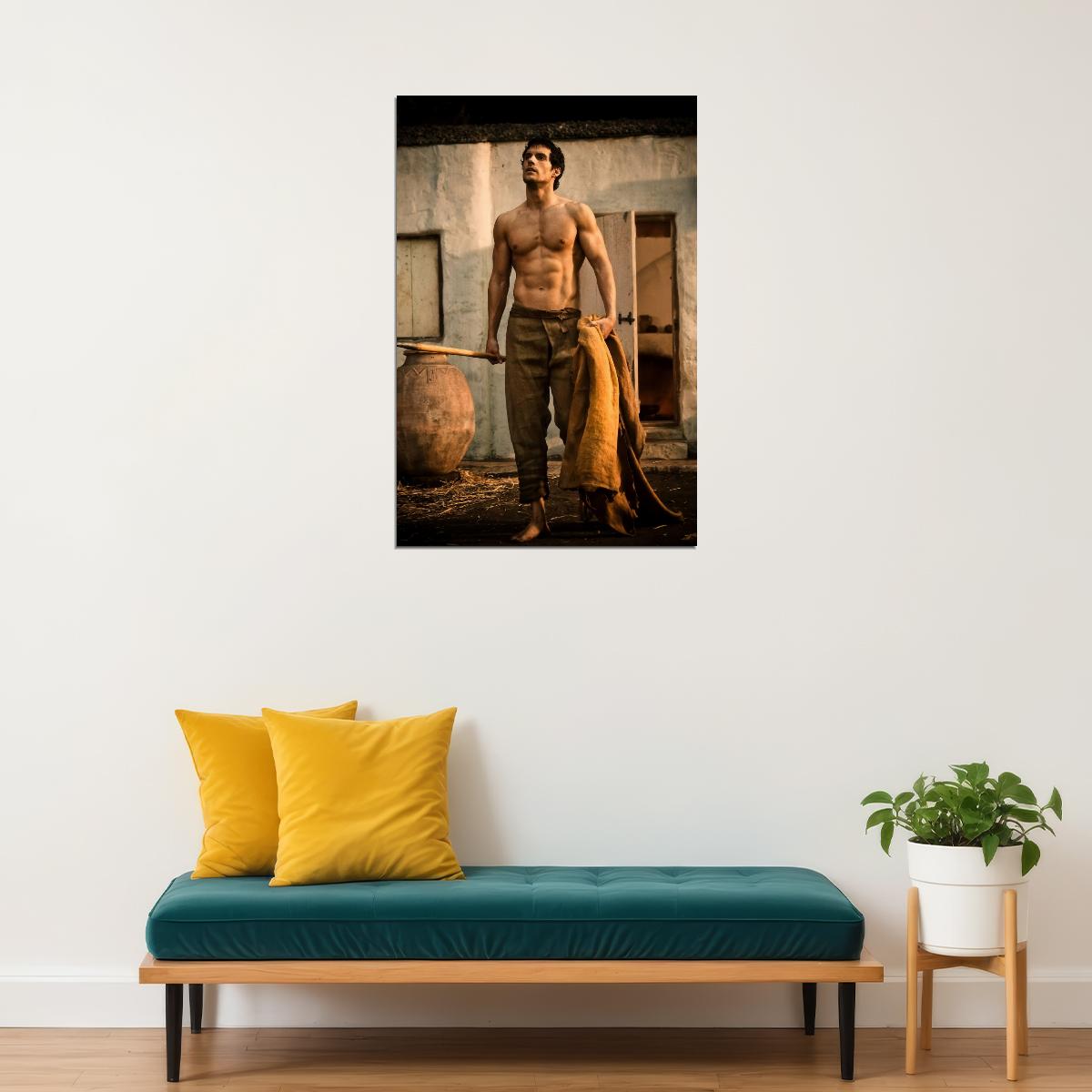 Henry Cavill Warrior Shirtless Movie Poster Hollywood Celebrity Print Handsome Man Wall Art Hot Male Aesthetic Decor for Bedroom Living Room - xonomax