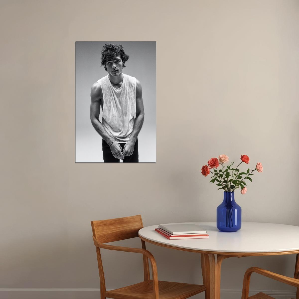 Jacob Elordi Muscular Arms Tank Top Photo Print Hollywood Celebrity Poster Handsome Man Wall Art Hot Male Aesthetic Decor for Bedroom Living Room - xonomax