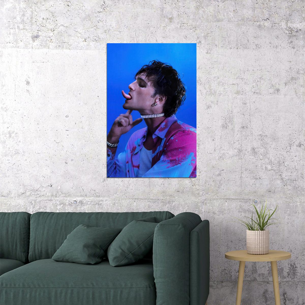 Jacob Elordi Bold Fashion Editorial Photo Print Hollywood Celebrity Poster Handsome Man Wall Art Hot Male Model Aesthetic Decor for Bedroom Office - xonomax