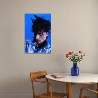 Jacob Elordi Trendy Blue Fashion Photo Print Hollywood Celebrity Poster Handsome Man Wall Art Hot Male Aesthetic Decor for Bedroom Living Space - xonomax
