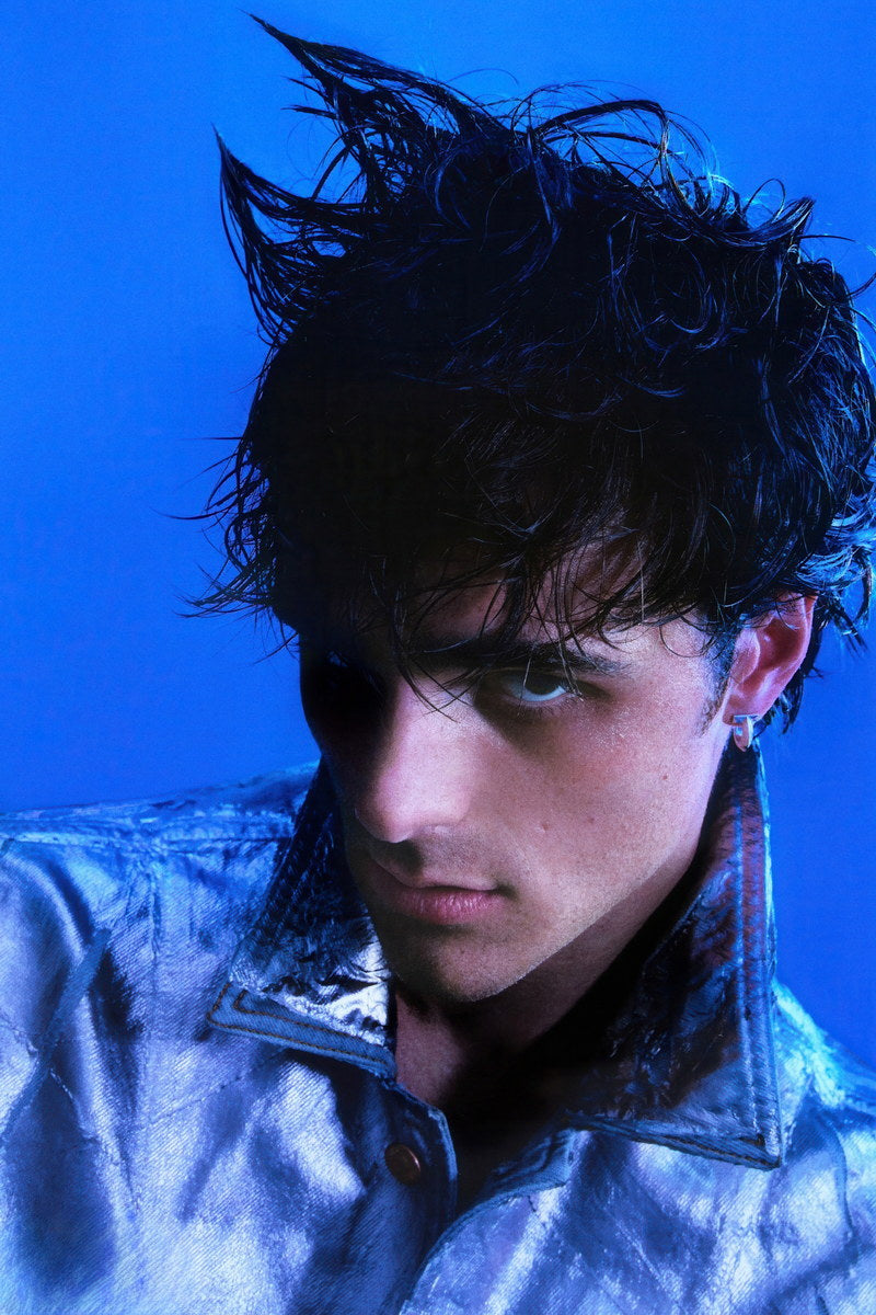 Jacob Elordi Trendy Blue Fashion Photo Print Hollywood Celebrity Poster Handsome Man Wall Art Hot Male Aesthetic Decor for Bedroom Living Space - xonomax