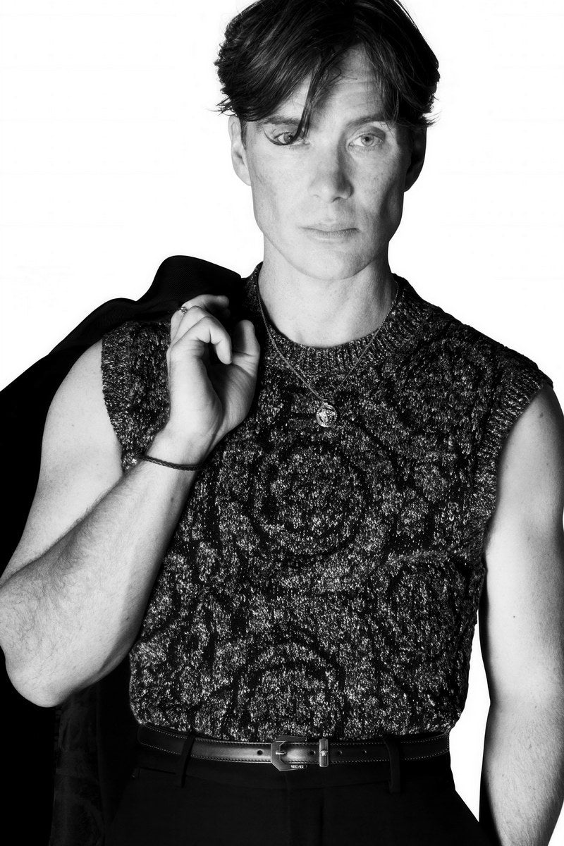 Cillian Murphy Black and White Stylish Photo Print Hollywood Celebrity Poster Handsome Man Wall Art Hot Male Actor Aesthetic Decor for Bedroom Living Room - xonomax