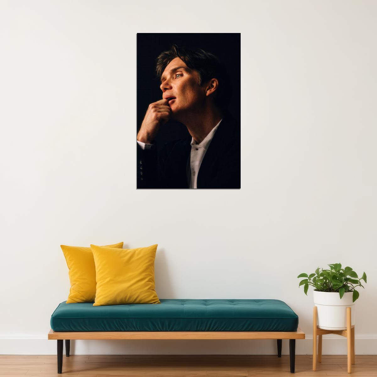 Cillian Murphy Classic Look Photo Print Hollywood Celebrity Poster Handsome Man Wall Art Hot Male Actor Aesthetic Decor for Bedroom Living Room - xonomax