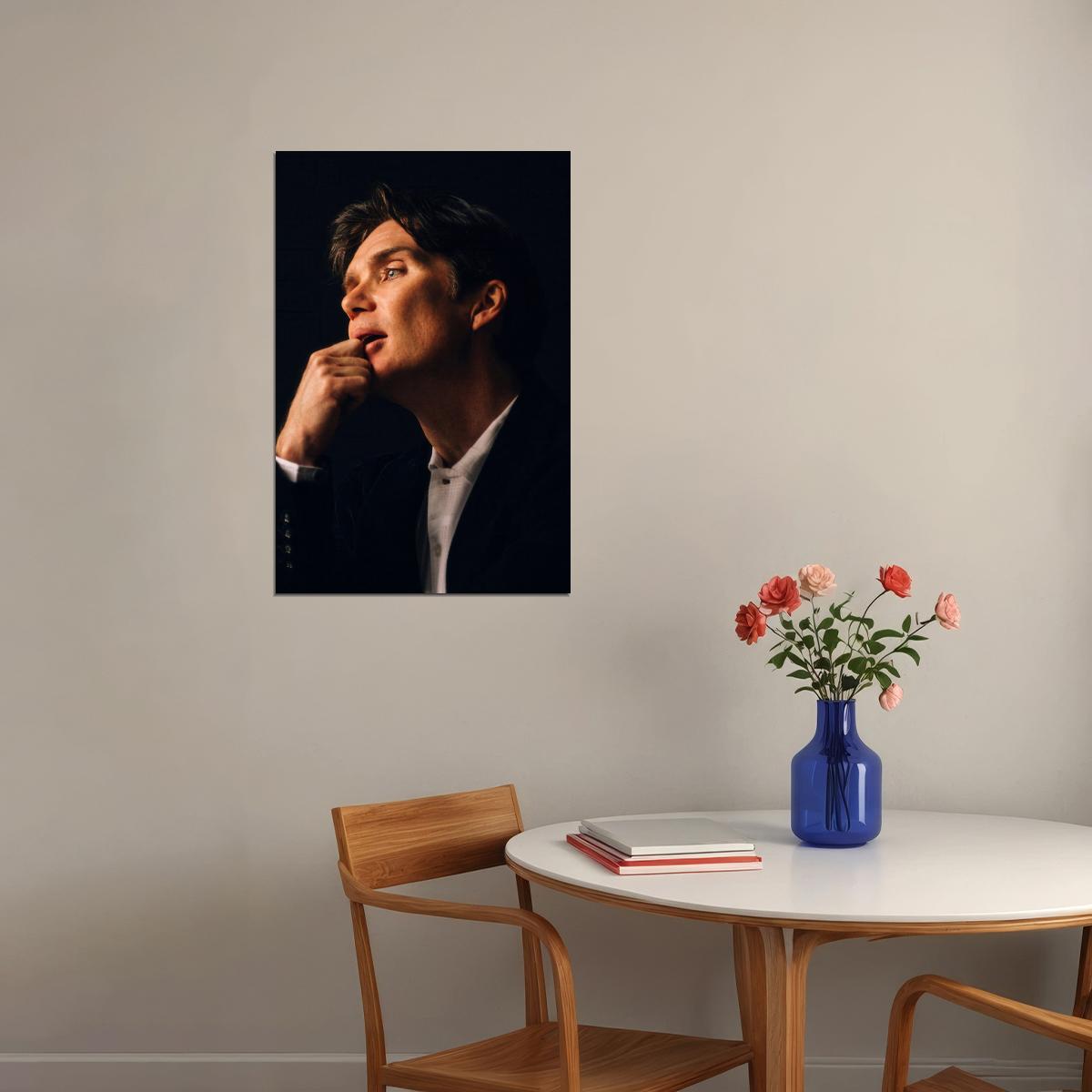 Cillian Murphy Classic Look Photo Print Hollywood Celebrity Poster Handsome Man Wall Art Hot Male Actor Aesthetic Decor for Bedroom Living Room - xonomax