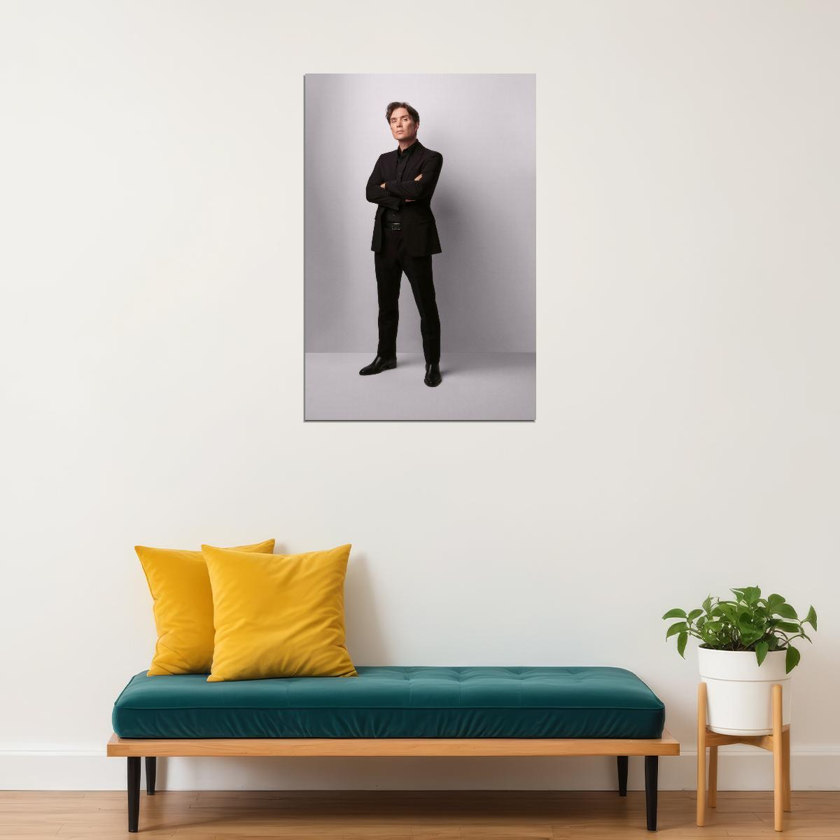 Cillian Murphy Full-Body Suit Portrait Photo Print Hollywood Celebrity Poster Handsome Man Wall Art Hot Male Actor Aesthetic Decor for Bedroom Office - xonomax