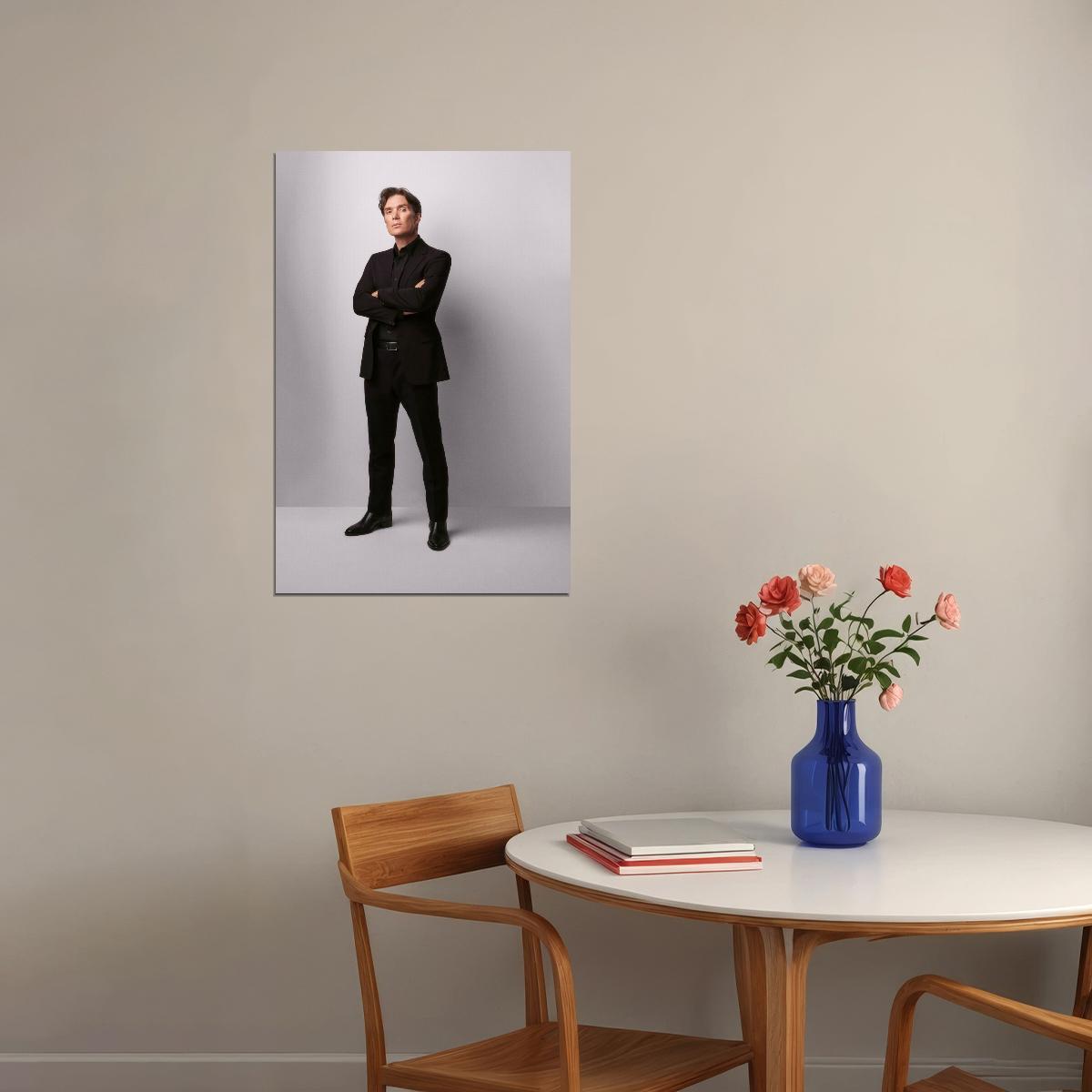 Cillian Murphy Full-Body Suit Portrait Photo Print Hollywood Celebrity Poster Handsome Man Wall Art Hot Male Actor Aesthetic Decor for Bedroom Office - xonomax