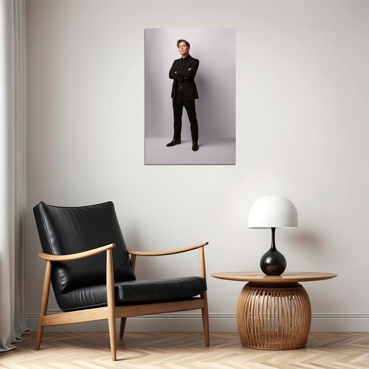Cillian Murphy Full-Body Suit Portrait Photo Print Hollywood Celebrity Poster Handsome Man Wall Art Hot Male Actor Aesthetic Decor for Bedroom Office - xonomax