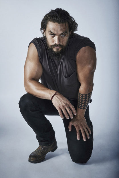 Jason Momoa Hollywood Celebrity Photo Print Handsome Man Poster Hot Male Actor Wall Art Aesthetic Decor for Bedroom Living Room - xonomax
