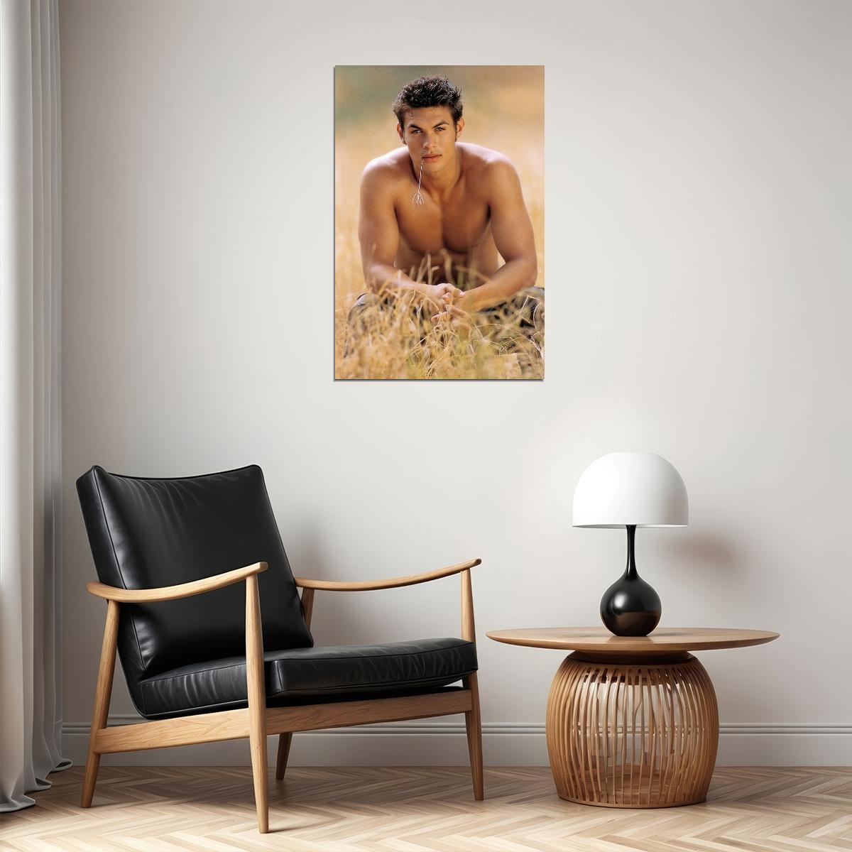 Jason Momoa Young Shirtless Photo Print Hollywood Celebrity Poster Handsome Man Wall Art Hot Male Actor Aesthetic Decor for Bedroom Living Room - xonomax