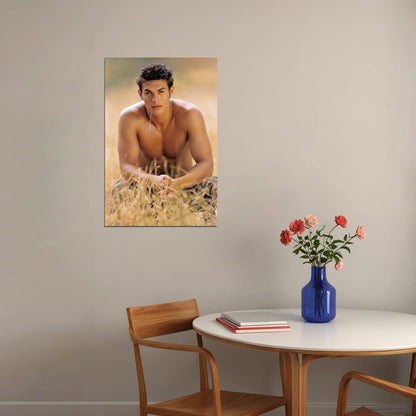 Jason Momoa Young Shirtless Photo Print Hollywood Celebrity Poster Handsome Man Wall Art Hot Male Actor Aesthetic Decor for Bedroom Living Room - xonomax