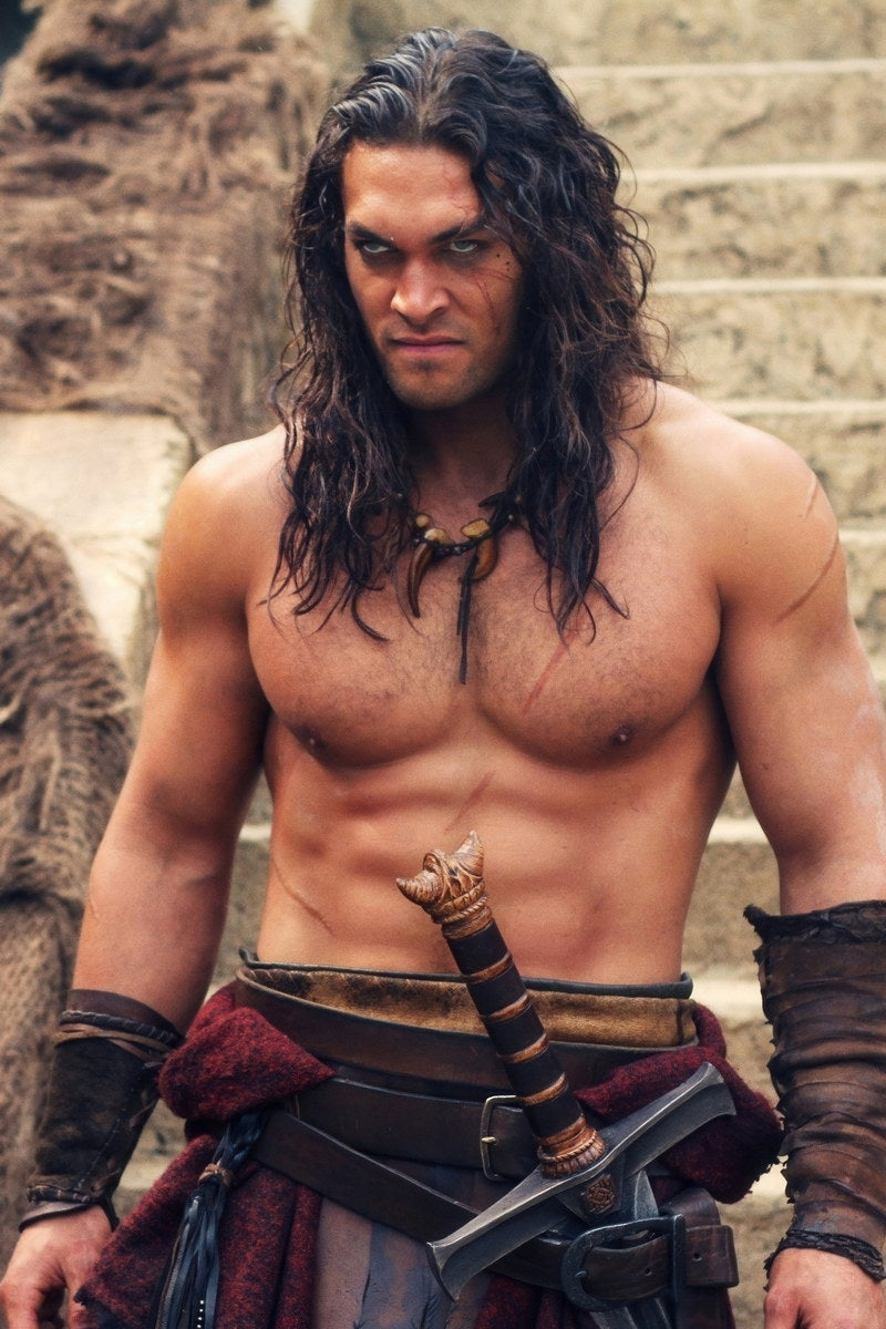 Jason Momoa Epic Warrior Photo Print Hollywood Celebrity Poster Handsome Man Wall Art Hot Male Actor Aesthetic Decor for Bedroom Living Space - xonomax