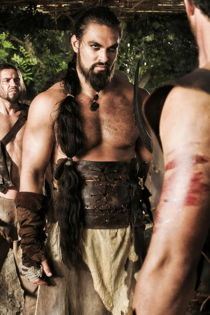 Jason Momoa Shirtless Drogo Fierce Look Photo Print Hollywood Celebrity Poster Handsome Man Wall Art Hot Male Actor Aesthetic Decor for Bedroom Office - xonomax