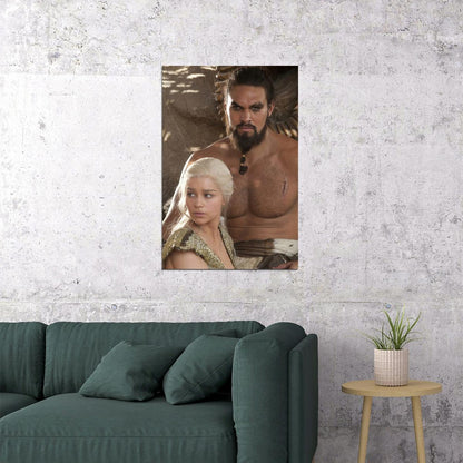 Jason Momoa Shirtless Drogo Photo Print Hollywood Celebrity Poster Handsome Man Wall Art Hot Male Actor Aesthetic Decor for Bedroom Living Room - xonomax