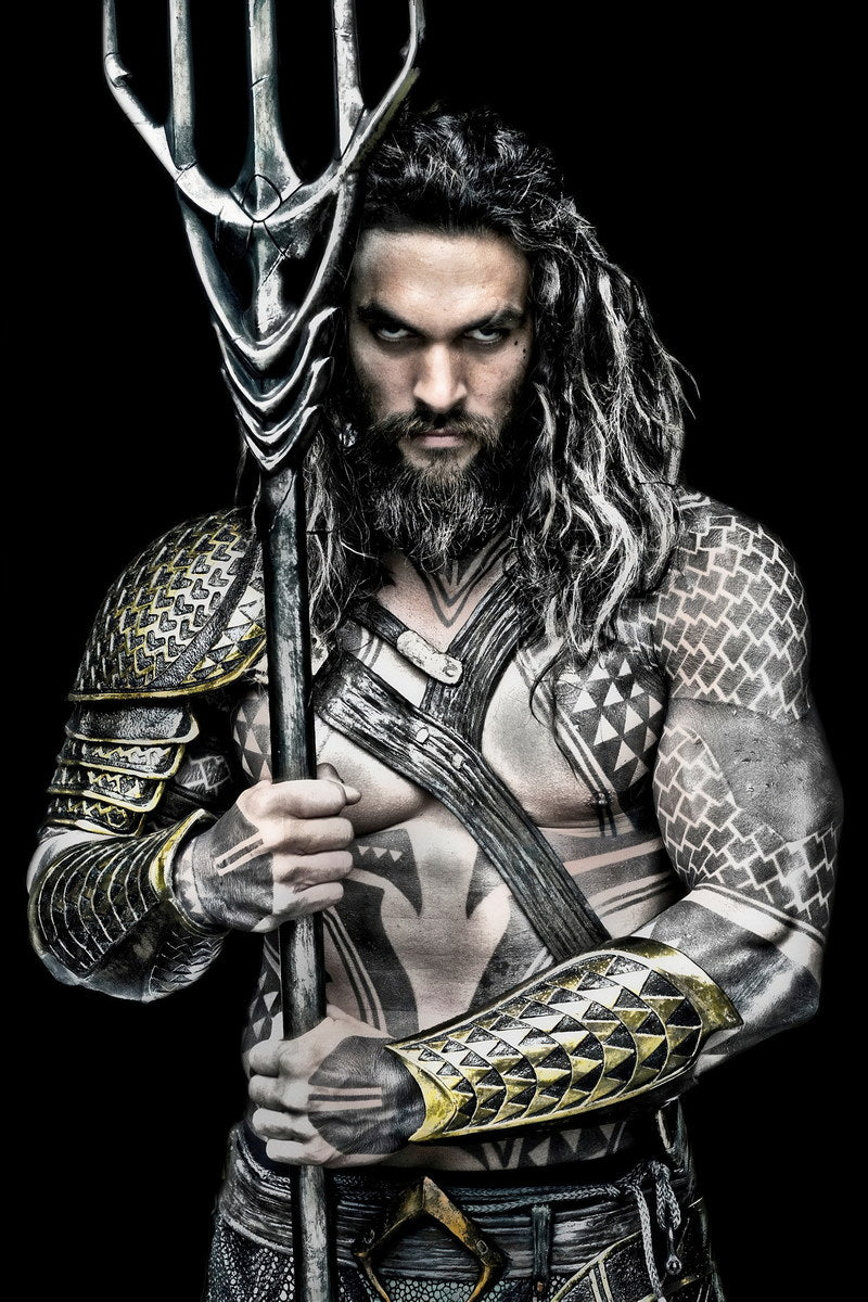 Jason Momoa Long-Haired Look Photo Print Hollywood Celebrity Poster Handsome Man Wall Art Hot Male Actor Aesthetic Decor for Bedroom Living Room - xonomax